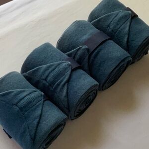 Knit Standing Wrap Bandages Extra Long & Wide Teal Blue